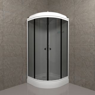 Душевая кабина Triton Грэй Щ0000066462 90x90 см профиль чёрный стекло тонированное